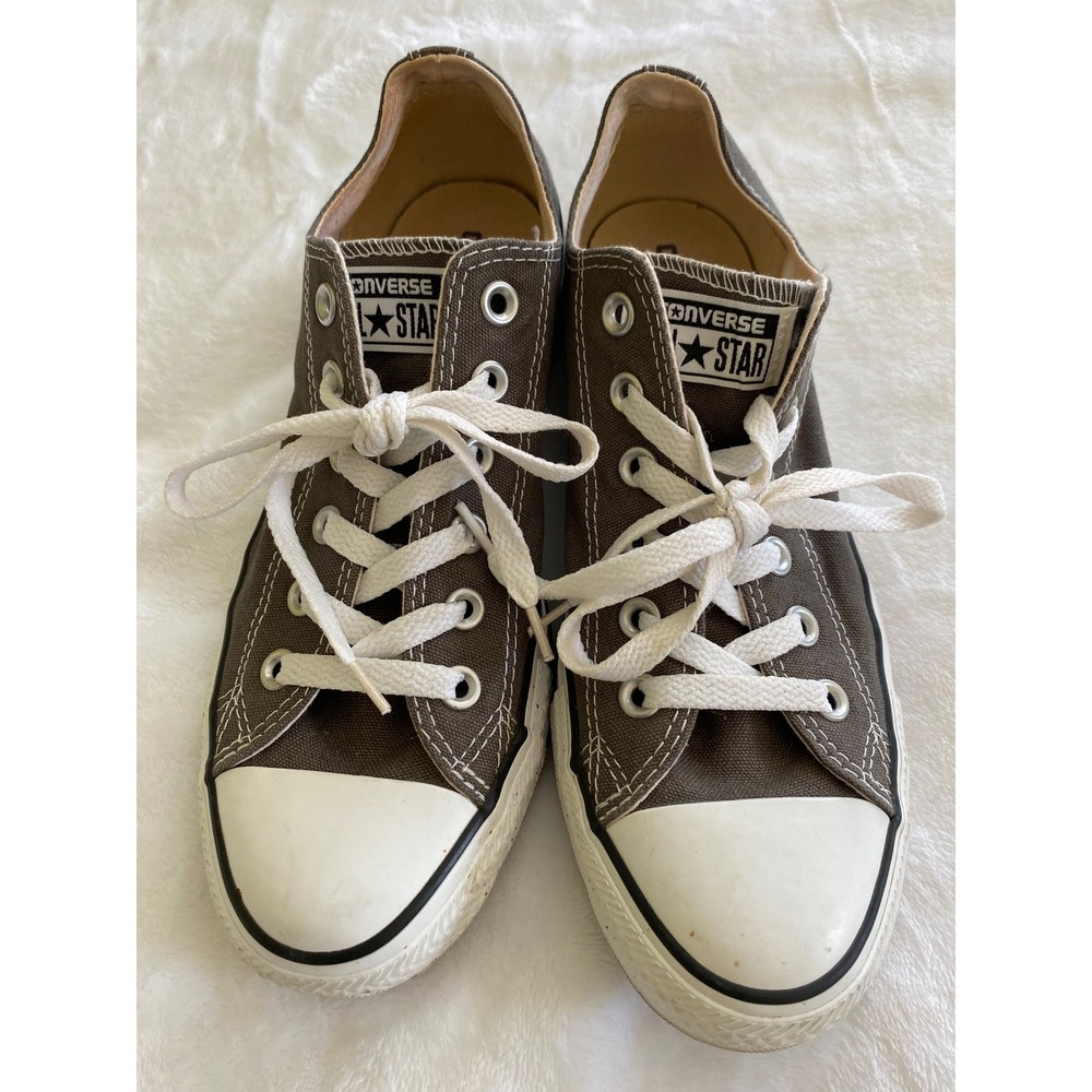 Converse Chuck Taylor All Star Unisex Size W9 M7 Grey Low Top Sneakers 1J794